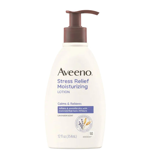 Aveeno Daily Stress Relief Body Lotion with Lavender Scent for Moisturizing 354ml