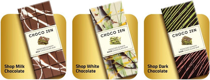 لوح شوكولاتة بيضاء فاخرة من شوكو زين دبي