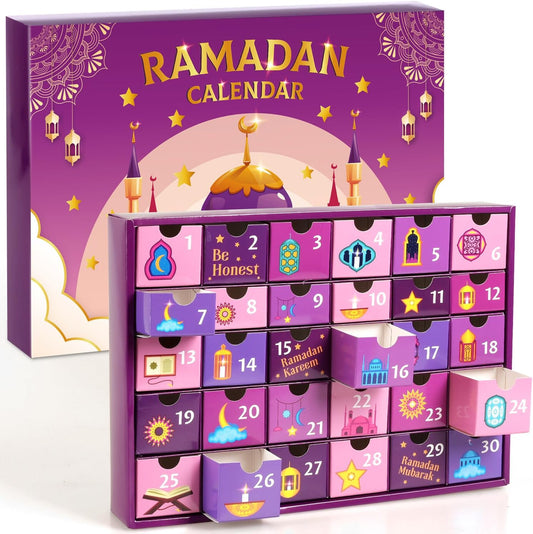 MOVINPE Ramdan Calendar with Drawers 2026 Ramadan Gifts for Kids