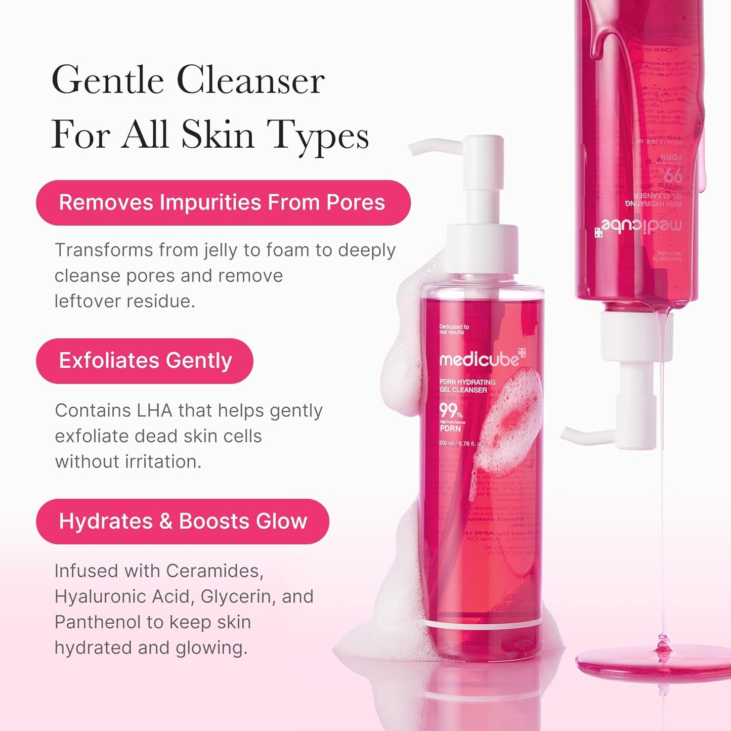 Medicube PDRN Jelly to Foam Cleanser 200ml