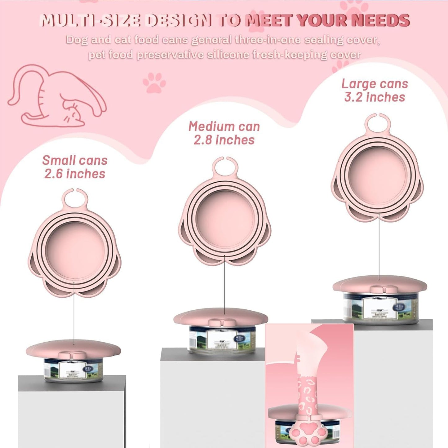 Pet Food Can Supplies Set (3Pcs)