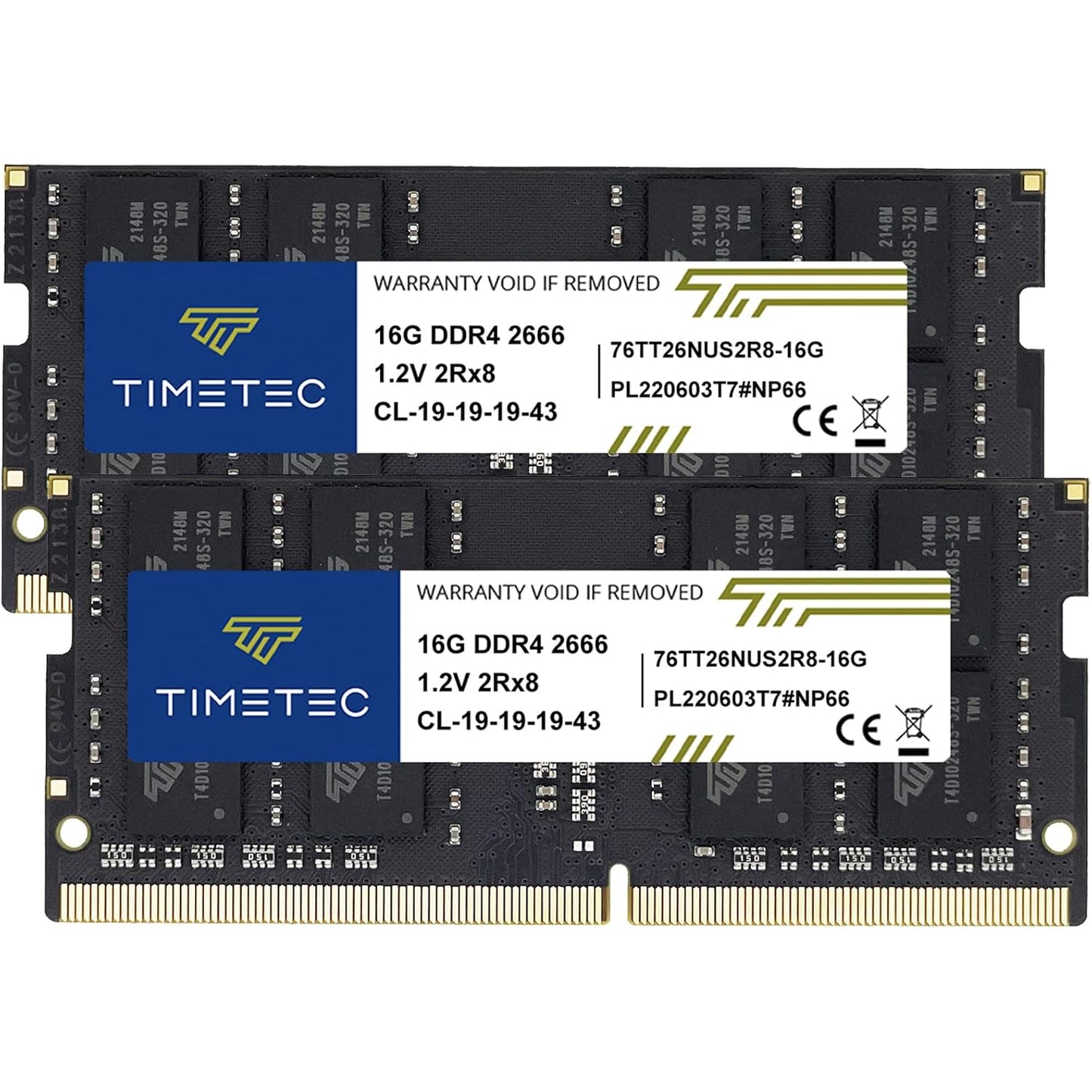 Timetec 32GB KIT(2x16GB) DDR4 2666MHz PC4-21300 Non-ECC