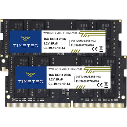 Timetec 32GB KIT(2x16GB) DDR4 2666MHz PC4-21300 Non-ECC