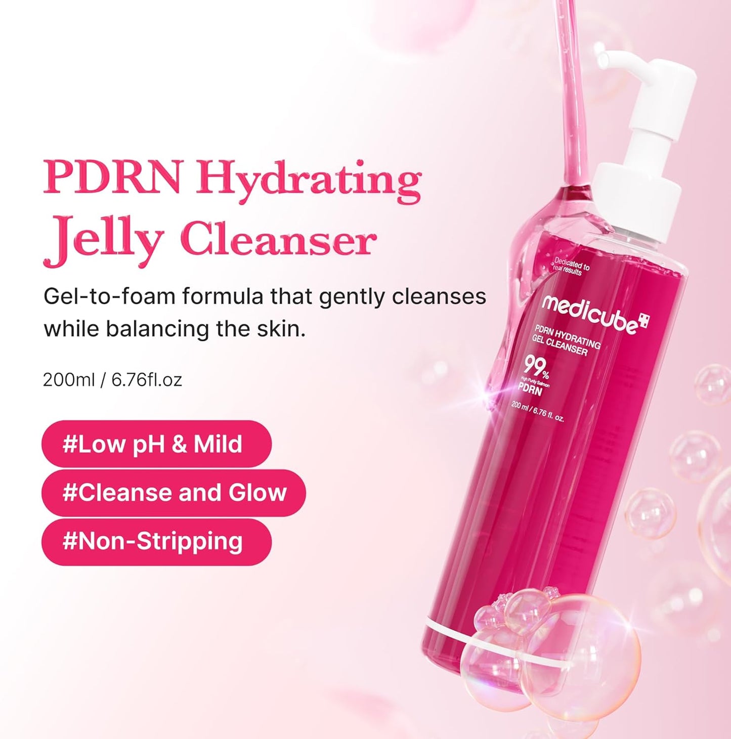 Medicube PDRN Jelly to Foam Cleanser 200ml