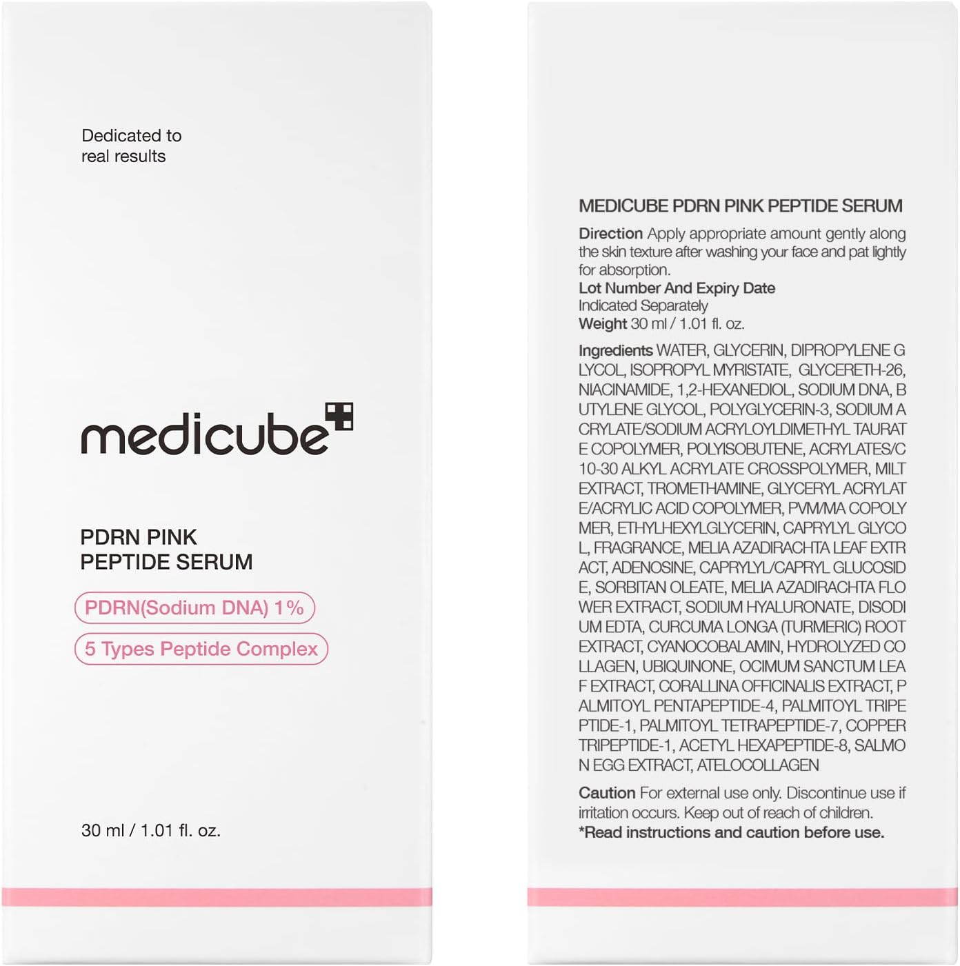 medicube PDRN Pink Peptide Serum 30ml