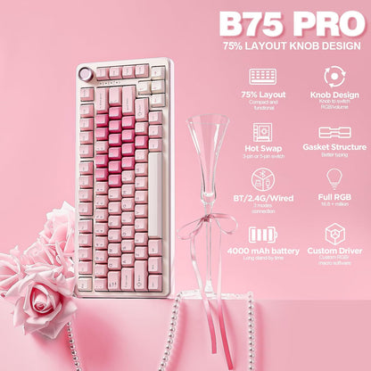 YUNZII B75 PRO Wireless Mechanical Keyboard