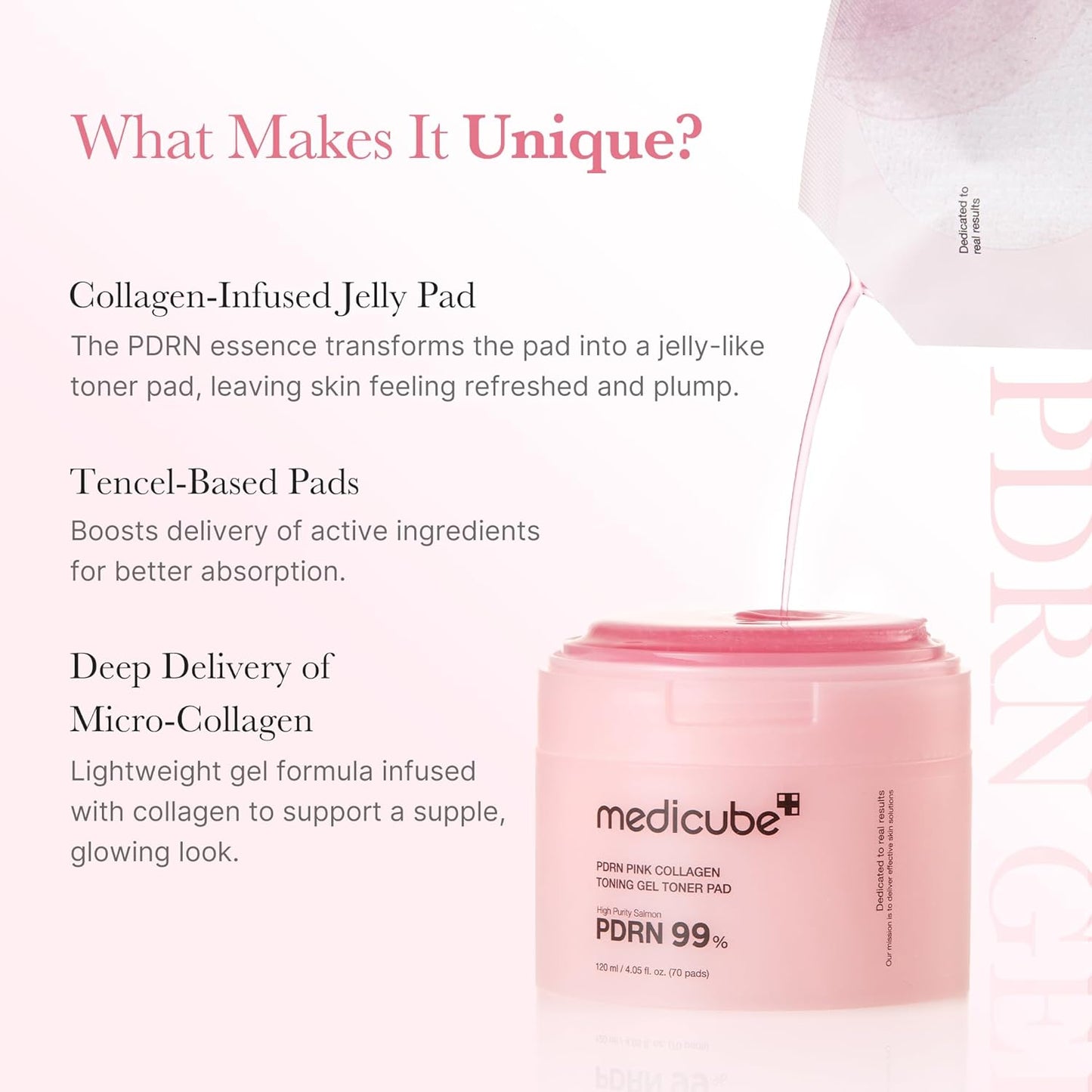 Medicube Salmon DNA PDRN Pink Collagen Jelly Pad