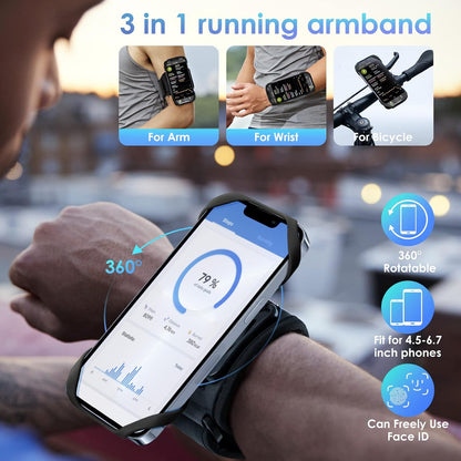 Cikyner Running Armband, 3 in 1