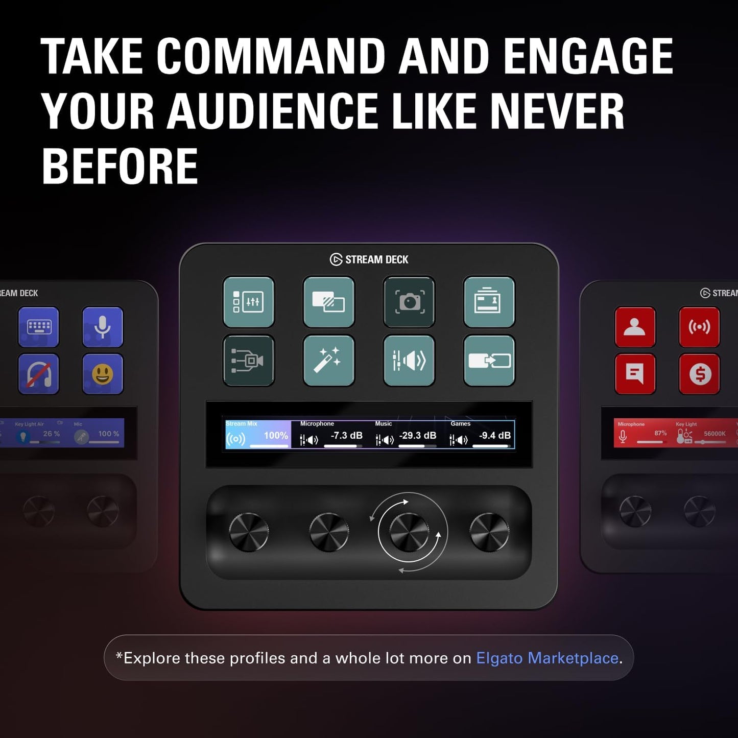 Elgato Stream Deck +, Audio Mixer, Production Console and Studio Controller