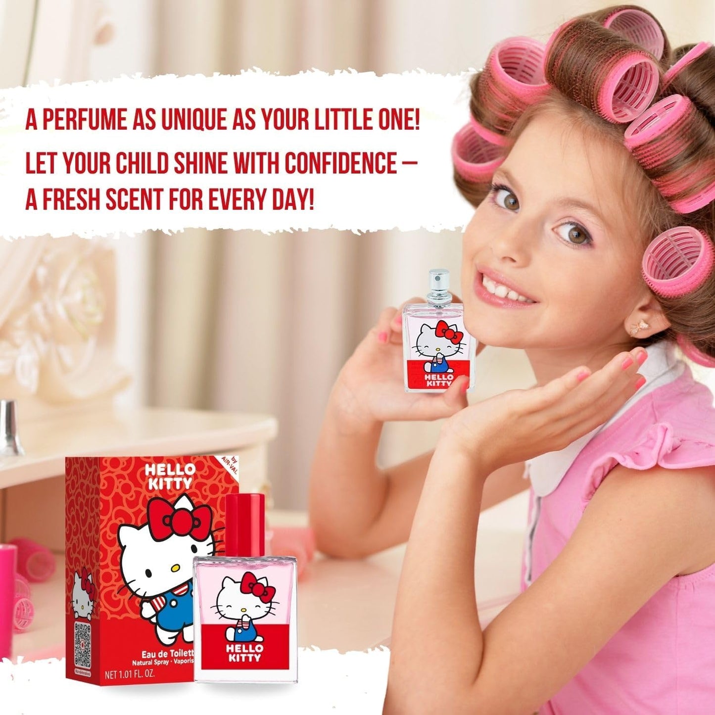 Air-Val Hello Kitty Eau De Toilette Perfume For Children, 30 ml