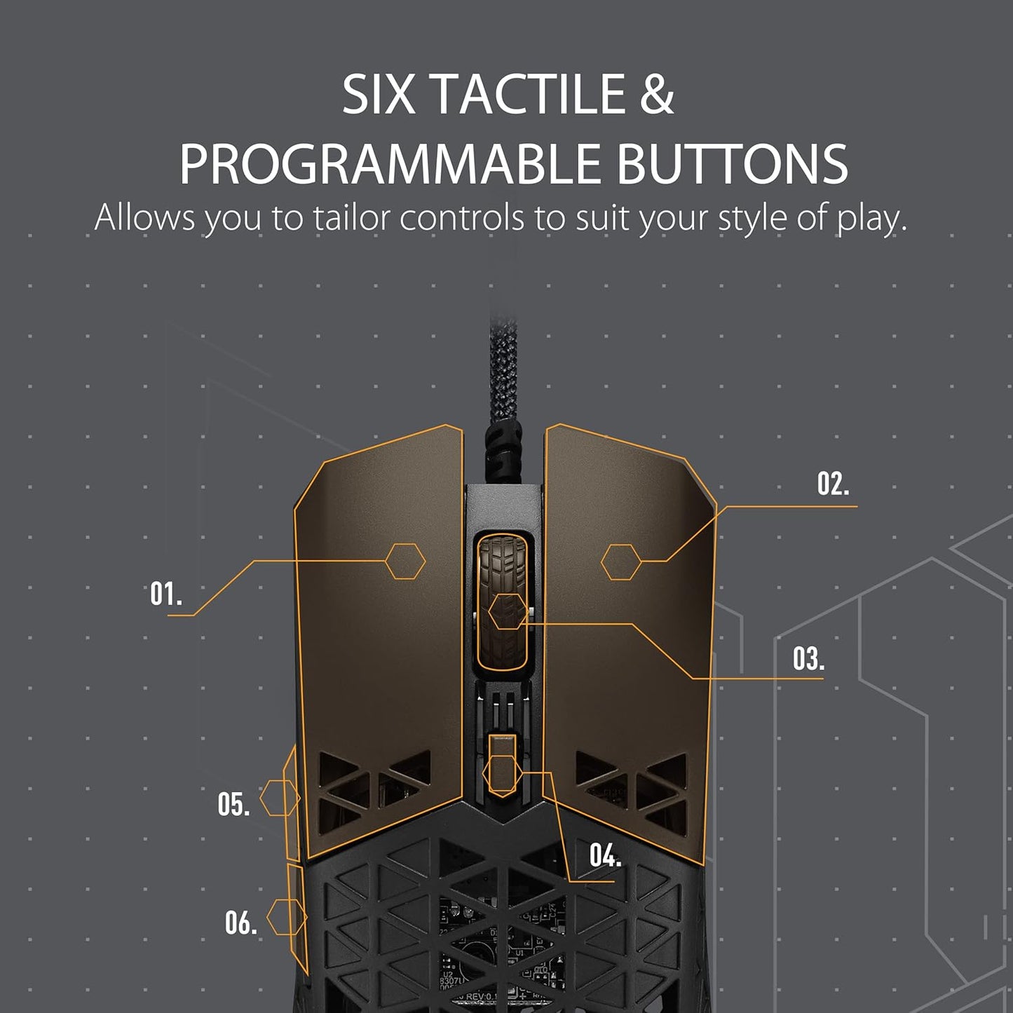 ASUS TUF Gaming M4 Air Wired Gaming Mouse