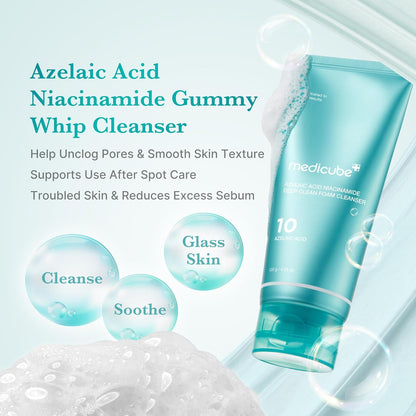 Medicube Facial Cleanser Azelaic Acid Whip Cleanser 120g