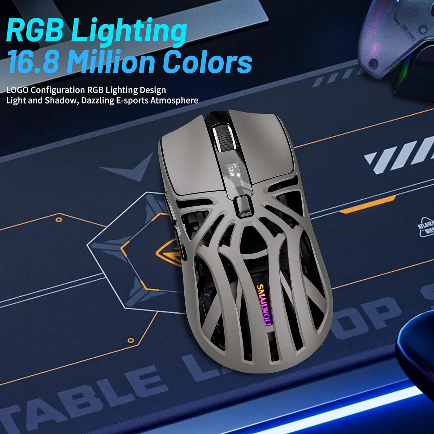 Computer Mouse, Digital Screen Display Tri-Mode Mouse