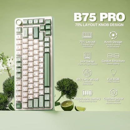 YUNZII B75 PRO Wireless Mechanical Keyboard