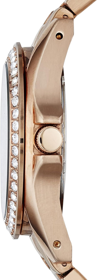 Fossil Riley Women's Watch with Crystal Accents and Stainless Steel Bracelet Band