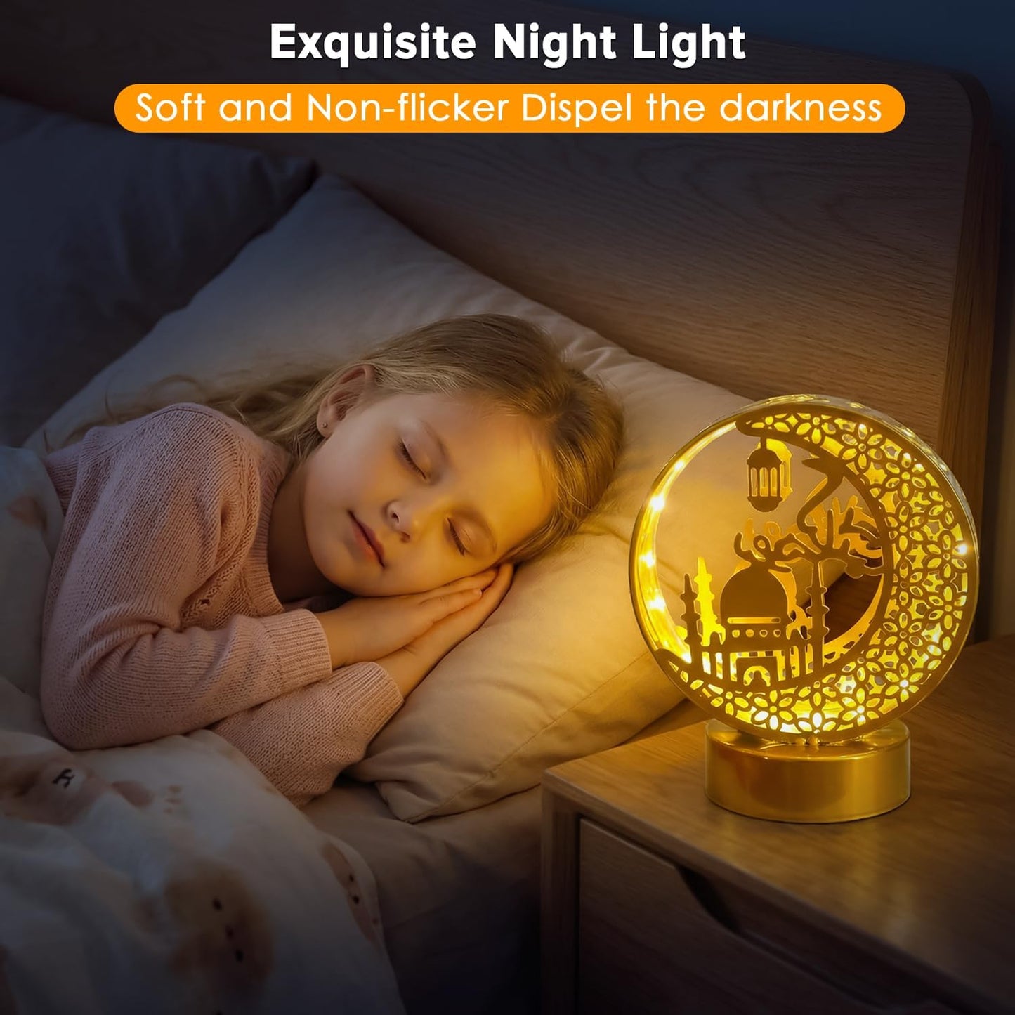 زينة رمضانية، مصباح طاولة على شكل هلال