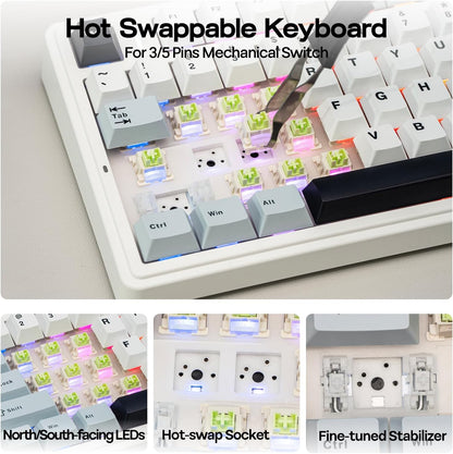 EPOMAKER x AULA F75 Gasket Mechanical Keyboard