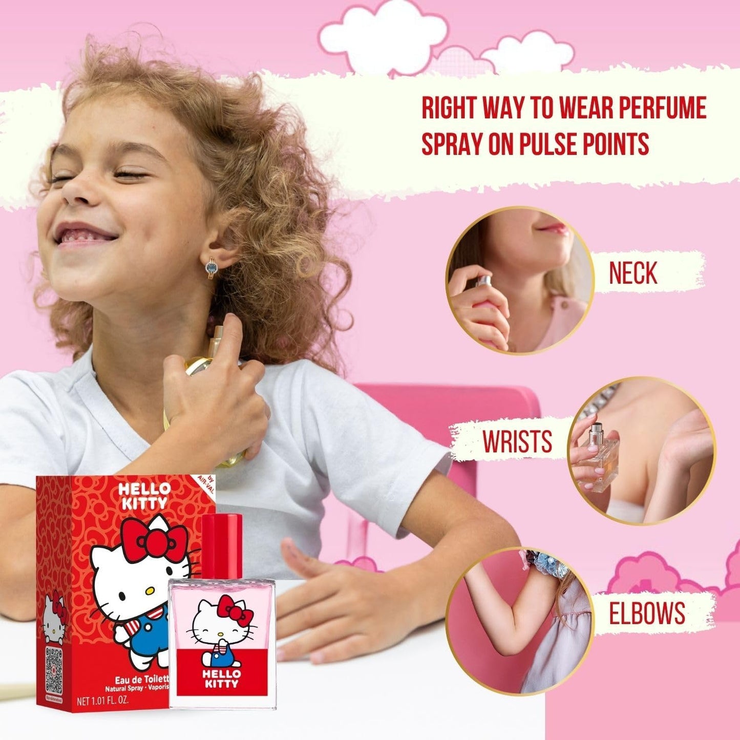 Air-Val Hello Kitty Eau De Toilette Perfume For Children, 30 ml