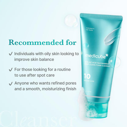 Medicube Facial Cleanser Azelaic Acid Whip Cleanser 120g