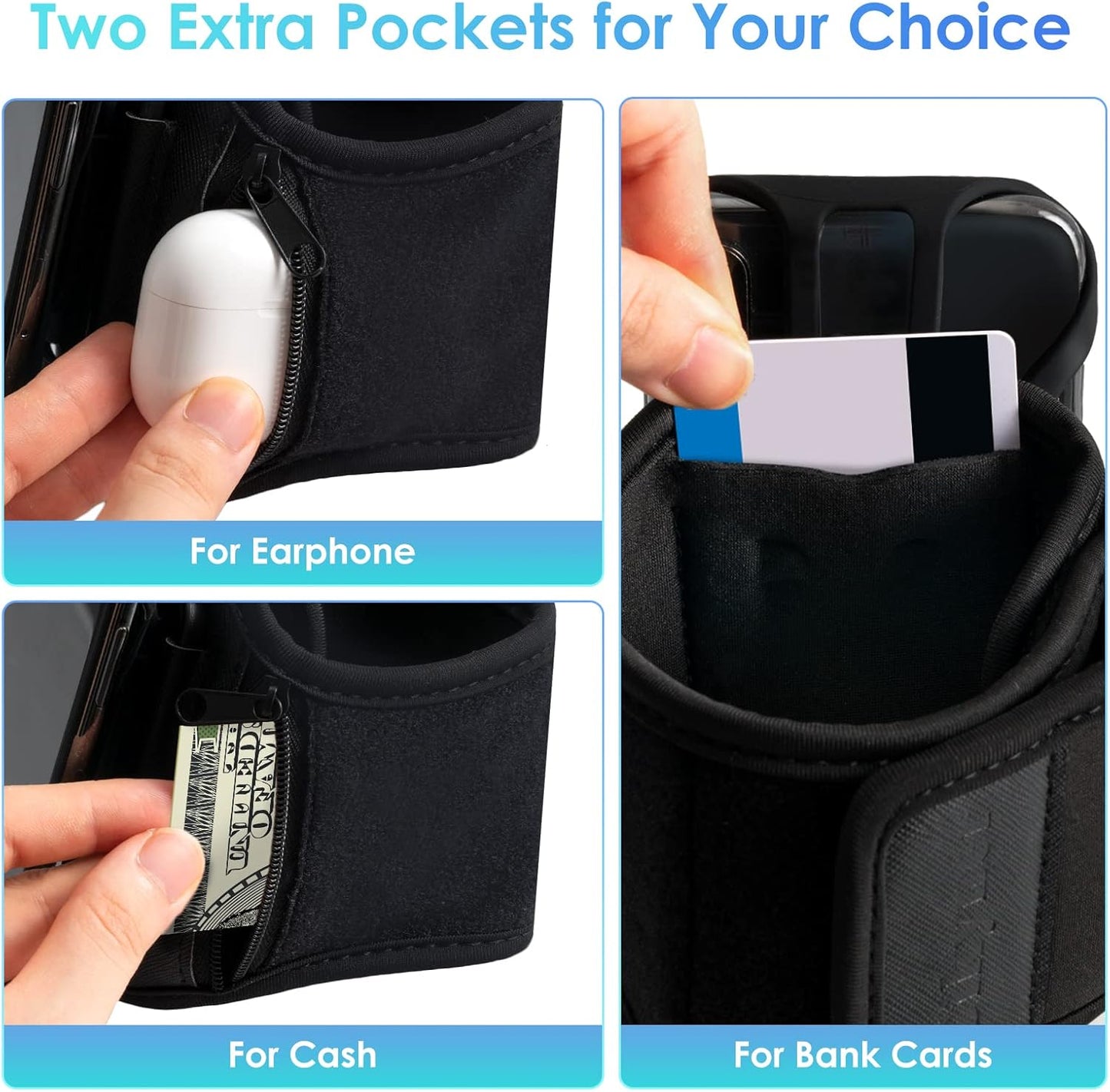 Cikyner Running Armband, 3 in 1