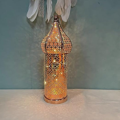 Temple Moroccan Lantern Lamp Decorative Candle Holders for Ramadan Decorations