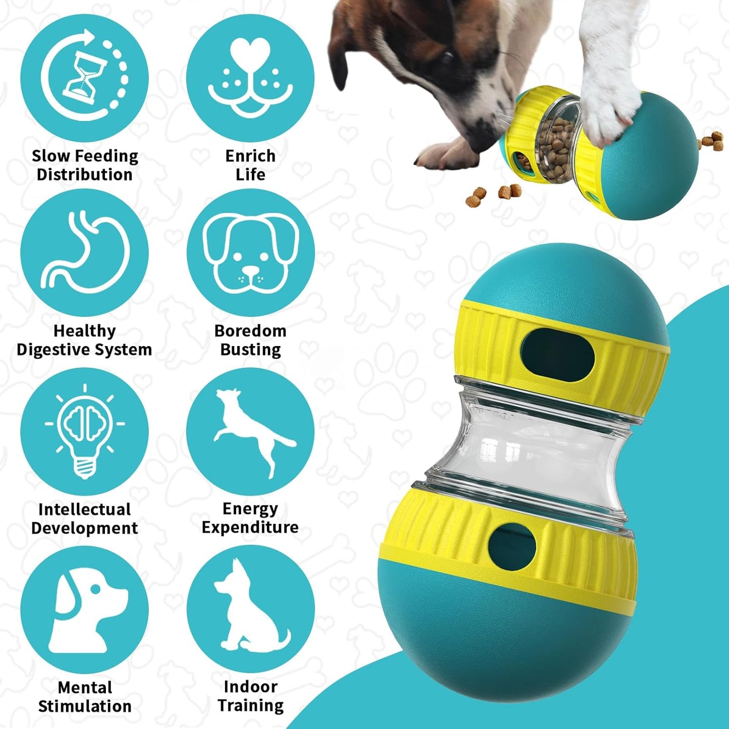 موزع مكافآت الكلاب التفاعلي وألعاب الألغاز