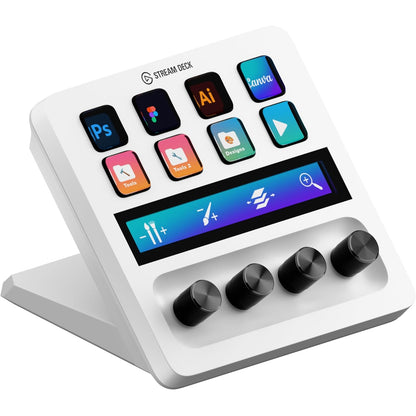 Elgato Stream Deck + White - Studio Controller with LCD Keys