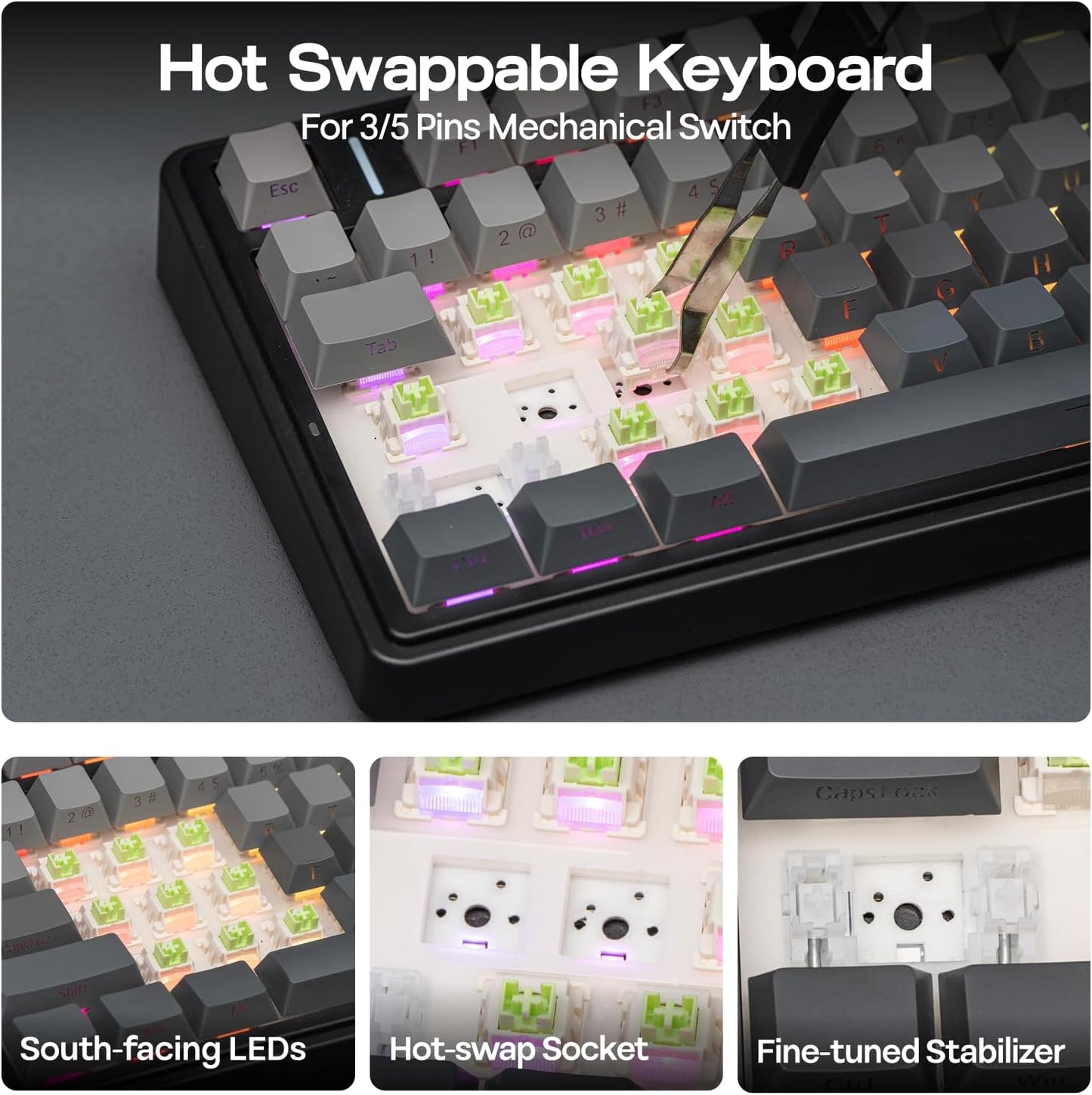 EPOMAKER x AULA F75 Gasket Mechanical Keyboard