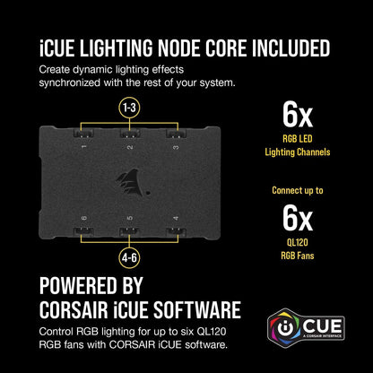Corsair Ql Series, Ql120 Rgb, 120Mm Rgb Led Fan, Triple Pack