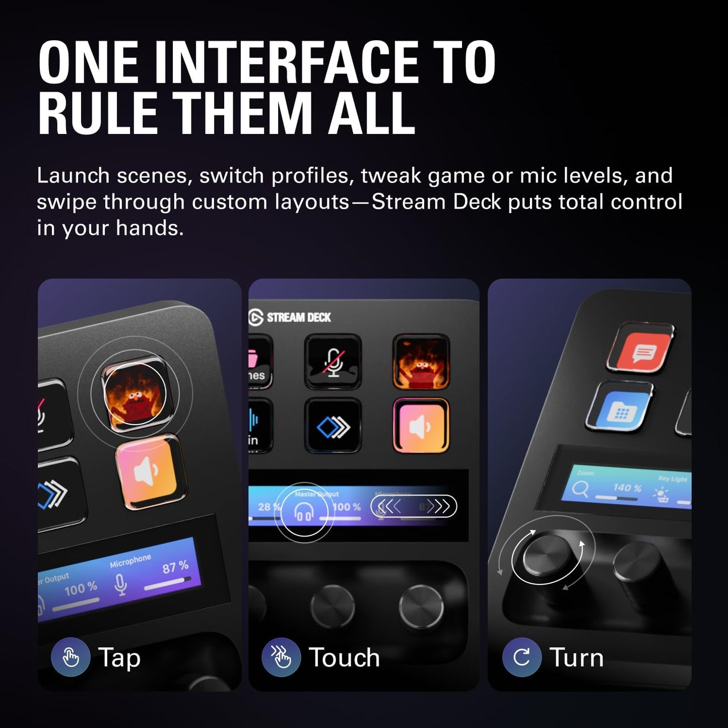 Elgato Stream Deck +, Audio Mixer, Production Console and Studio Controller