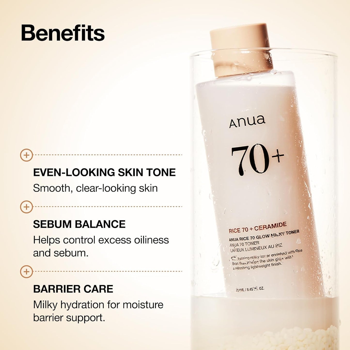 ANUA Rice 70 Glow Milky Toner 250ml