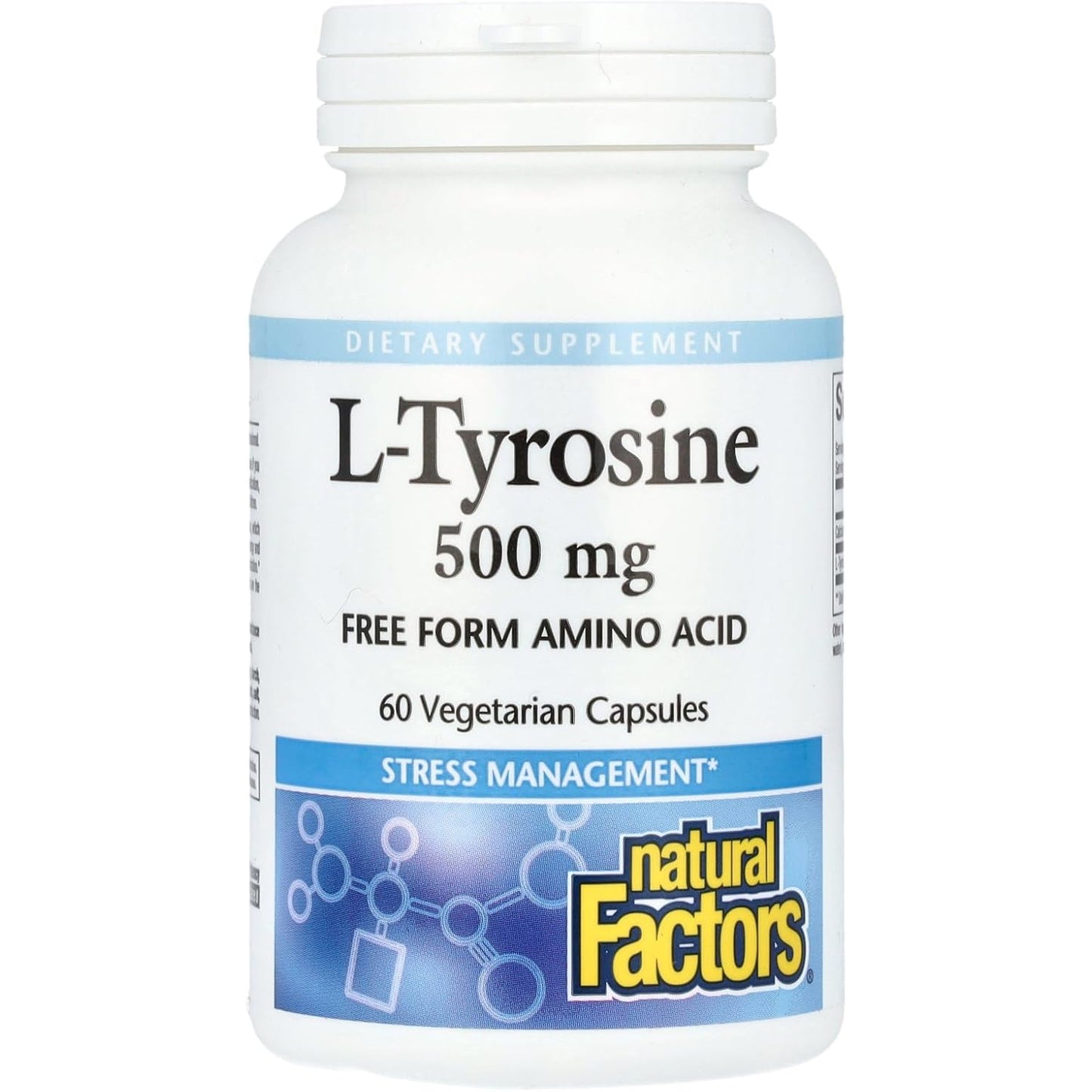 ناتشورال فاكتورز إل-تيروسين ٥٠٠ ملغ ٦٠ كبسولة