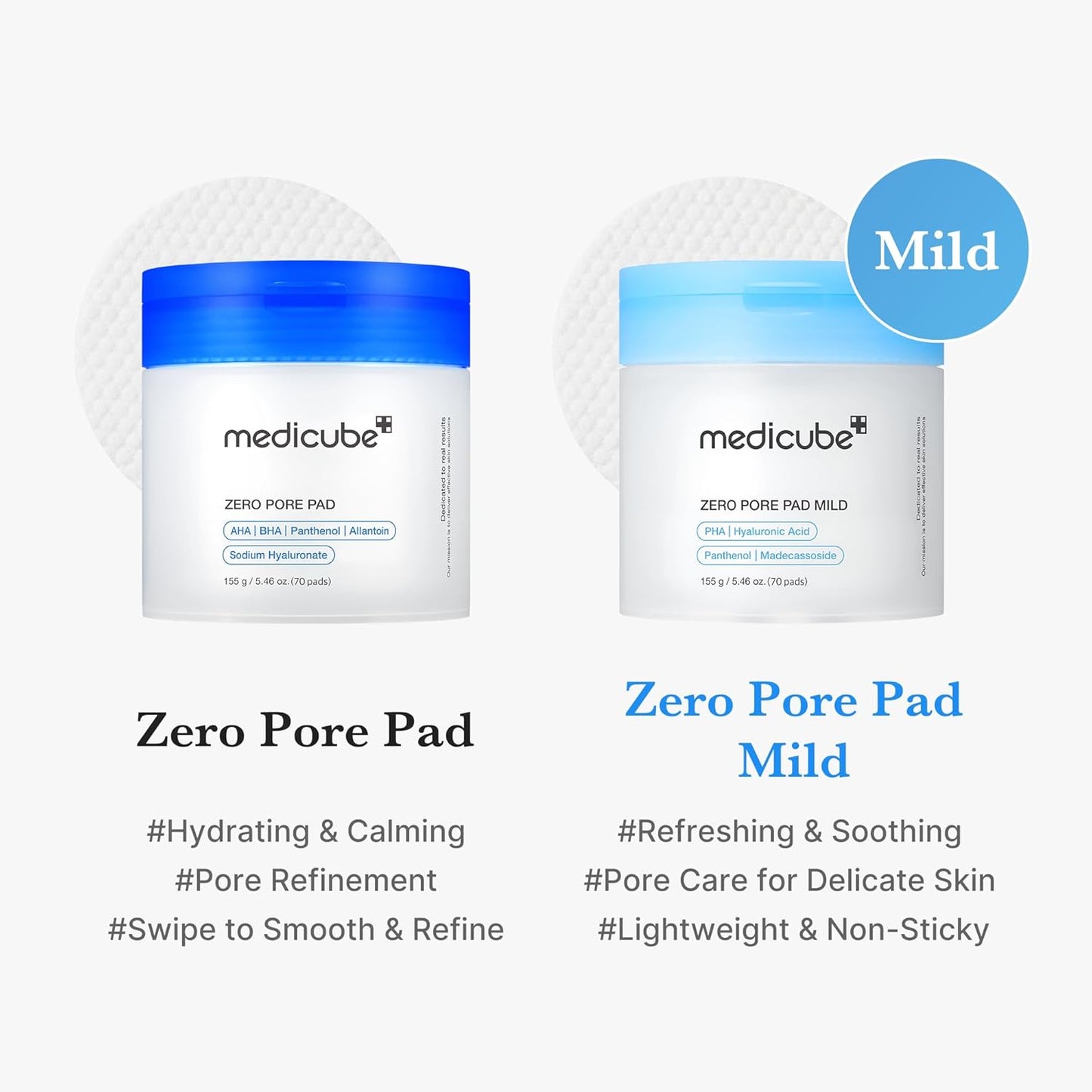 Medicube Zero Pore Pads Mild 2.0 - 155gr