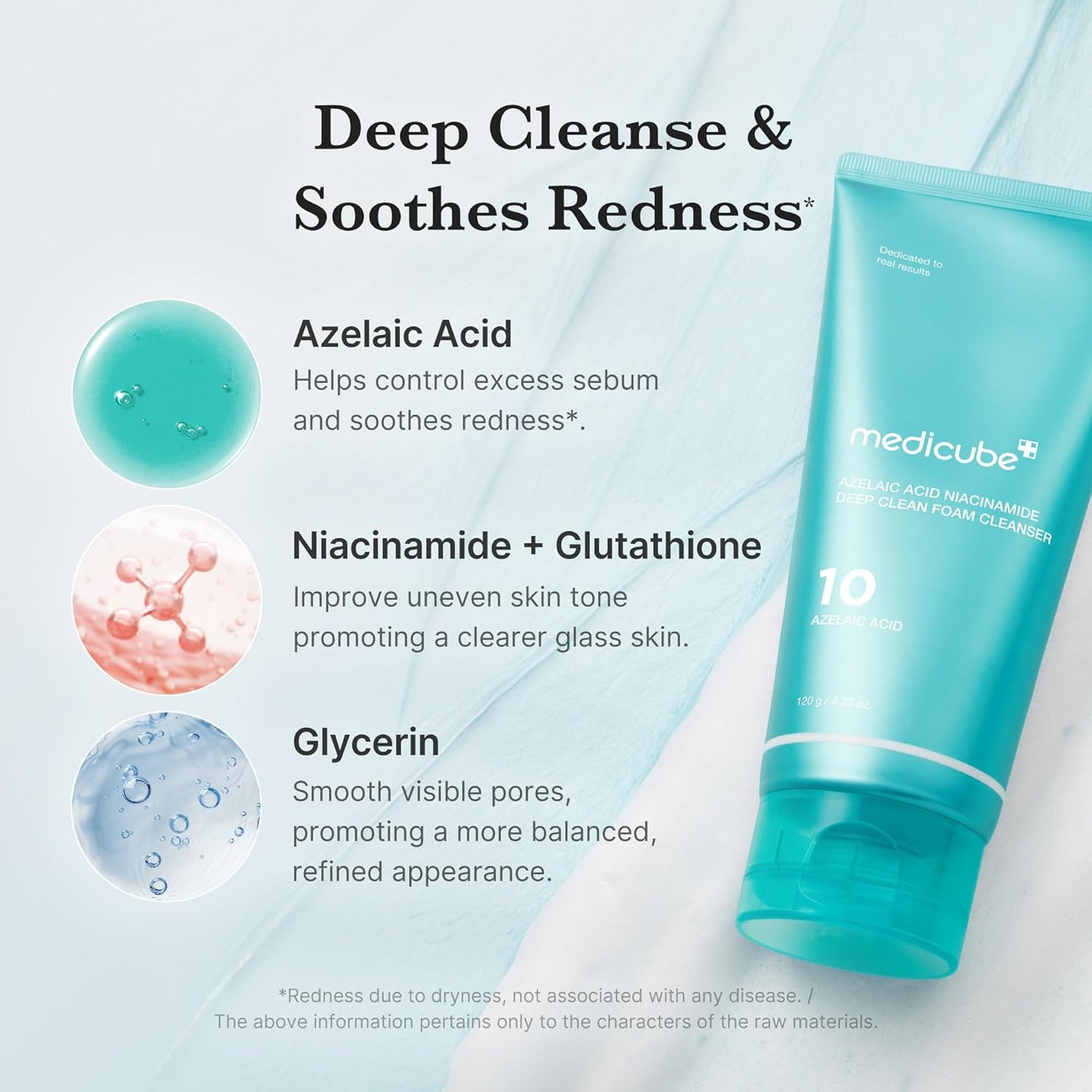 Medicube Facial Cleanser Azelaic Acid Whip Cleanser 120g