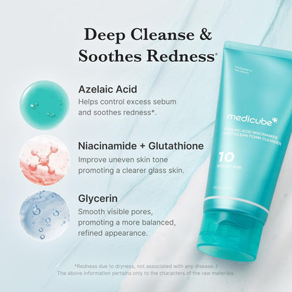 Medicube Facial Cleanser Azelaic Acid Whip Cleanser 120g