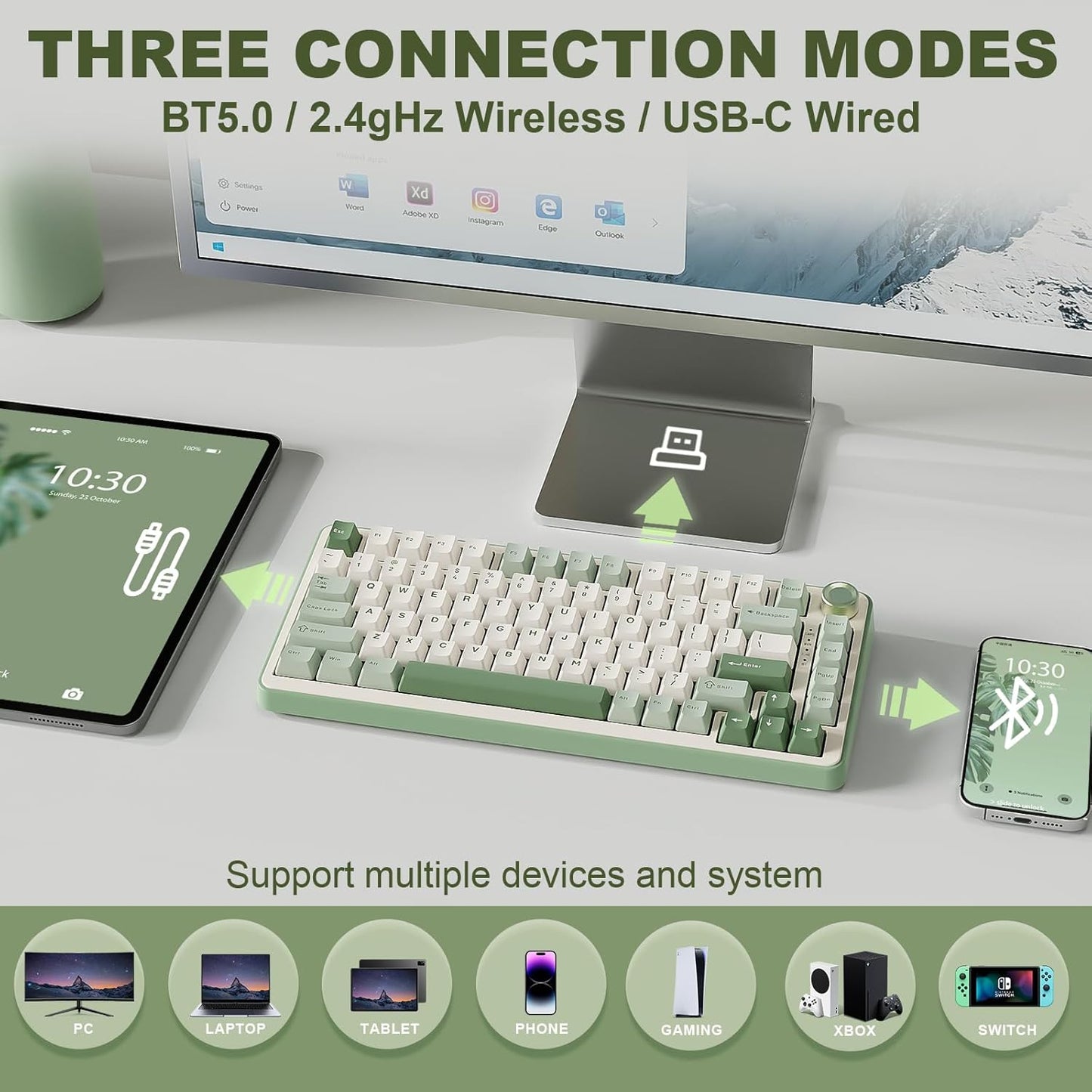 YUNZII B75 PRO Wireless Mechanical Keyboard