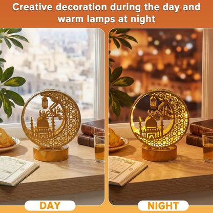 زينة رمضانية، مصباح طاولة على شكل هلال