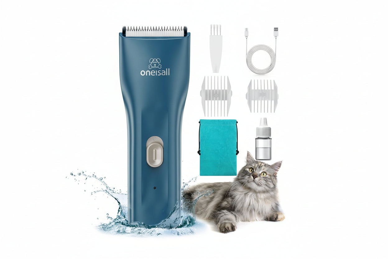 ماكينة حلاقة شعر الحيوانات الأليفة من ون إز أول، مناسبة للشعر الطويل والمتشابك للقطط.