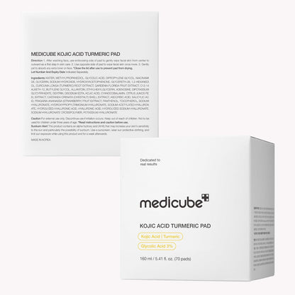 Medicube Toner Pads Kojic Acid Turmeric Clarifying Toner Pad
