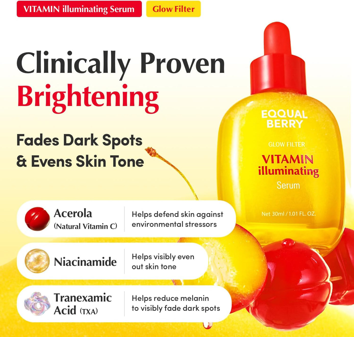EQQUALBERRY Vitamin Illuminating Serum 30 ml