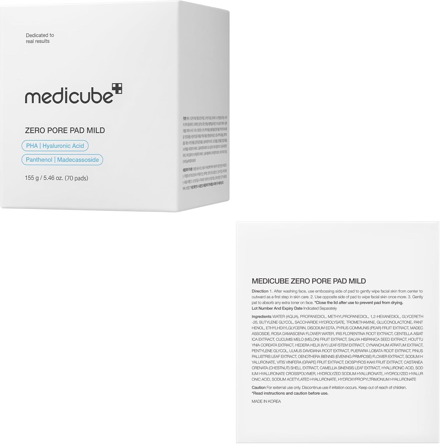 Medicube Zero Pore Pads Mild 2.0 - 155gr