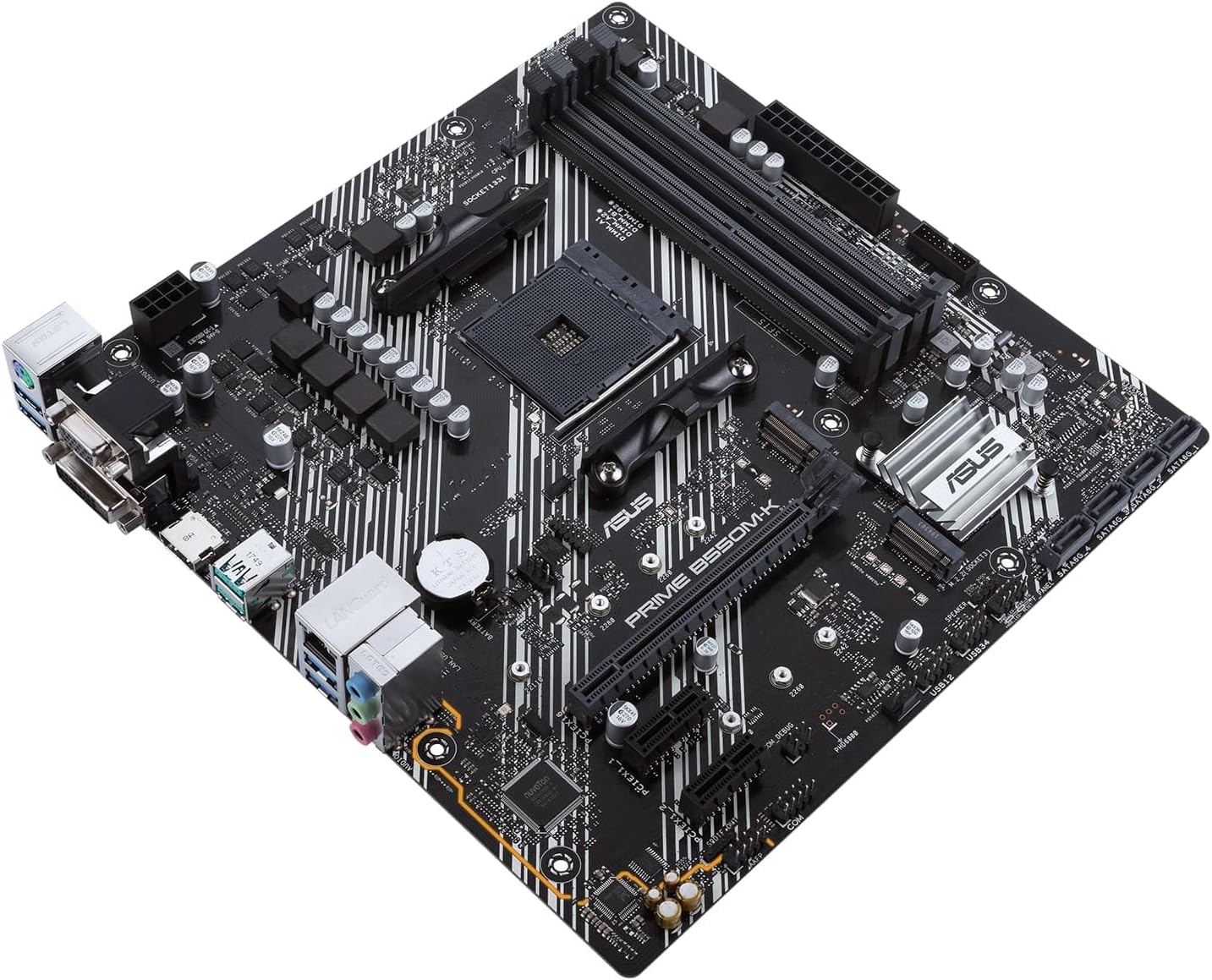Asus PRIME B550M-K, AMD B550 Micro ATX motherboard with dual M.2