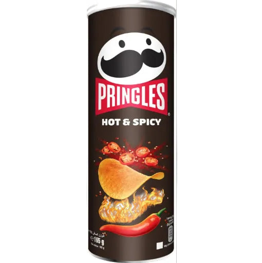 برينجلز بنكهة حارة ومتبلة - 165 غرام