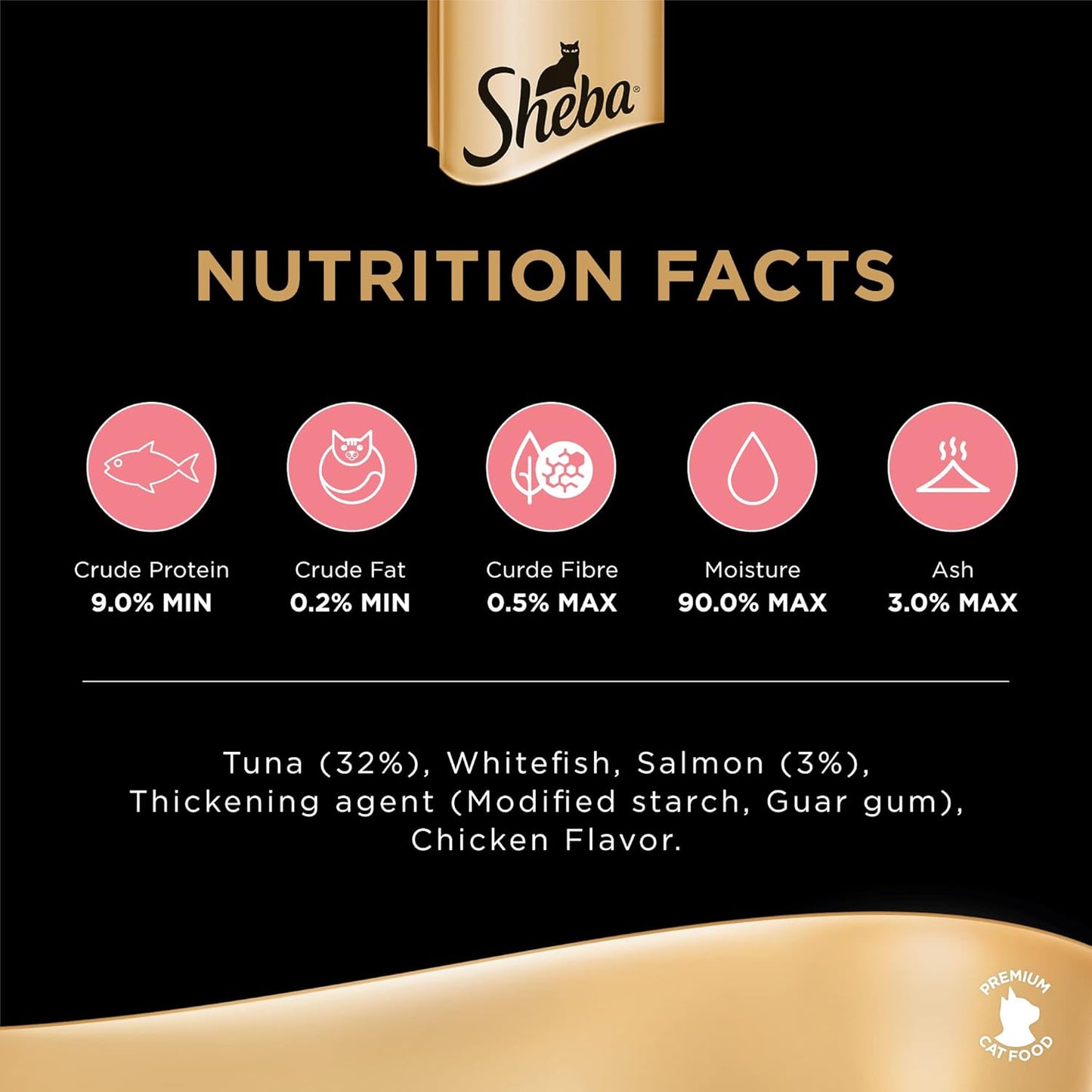 طعام قطط شيبا بنكهة التونة والسلمون، عبوة من 6 علب × 85 غرام