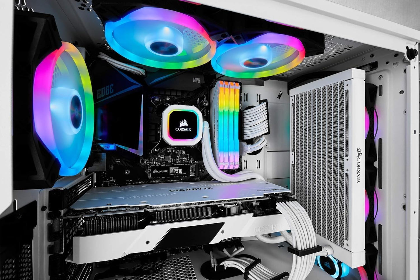 Corsair Ql Series, Ql120 Rgb, 120Mm Rgb Led Fan, Triple Pack