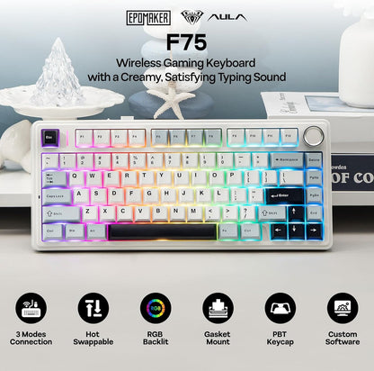 EPOMAKER x AULA F75 Gasket Mechanical Keyboard
