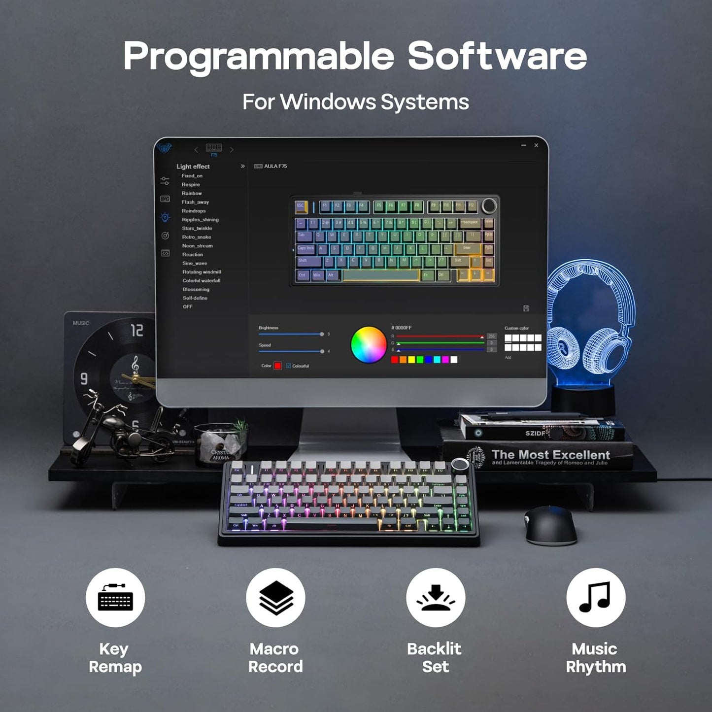 EPOMAKER x AULA F75 Gasket Mechanical Keyboard