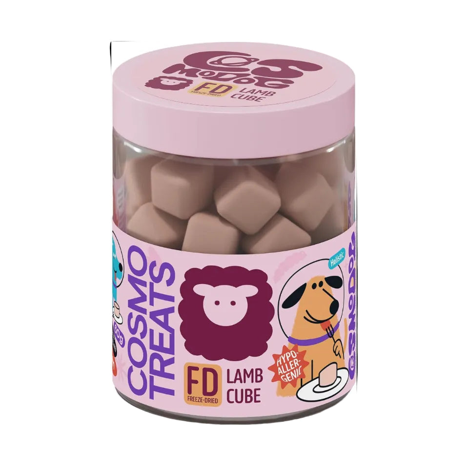 مكعبات لحم الضأن المجففة بالتجميد من كوزمودوغ (60 غرام)