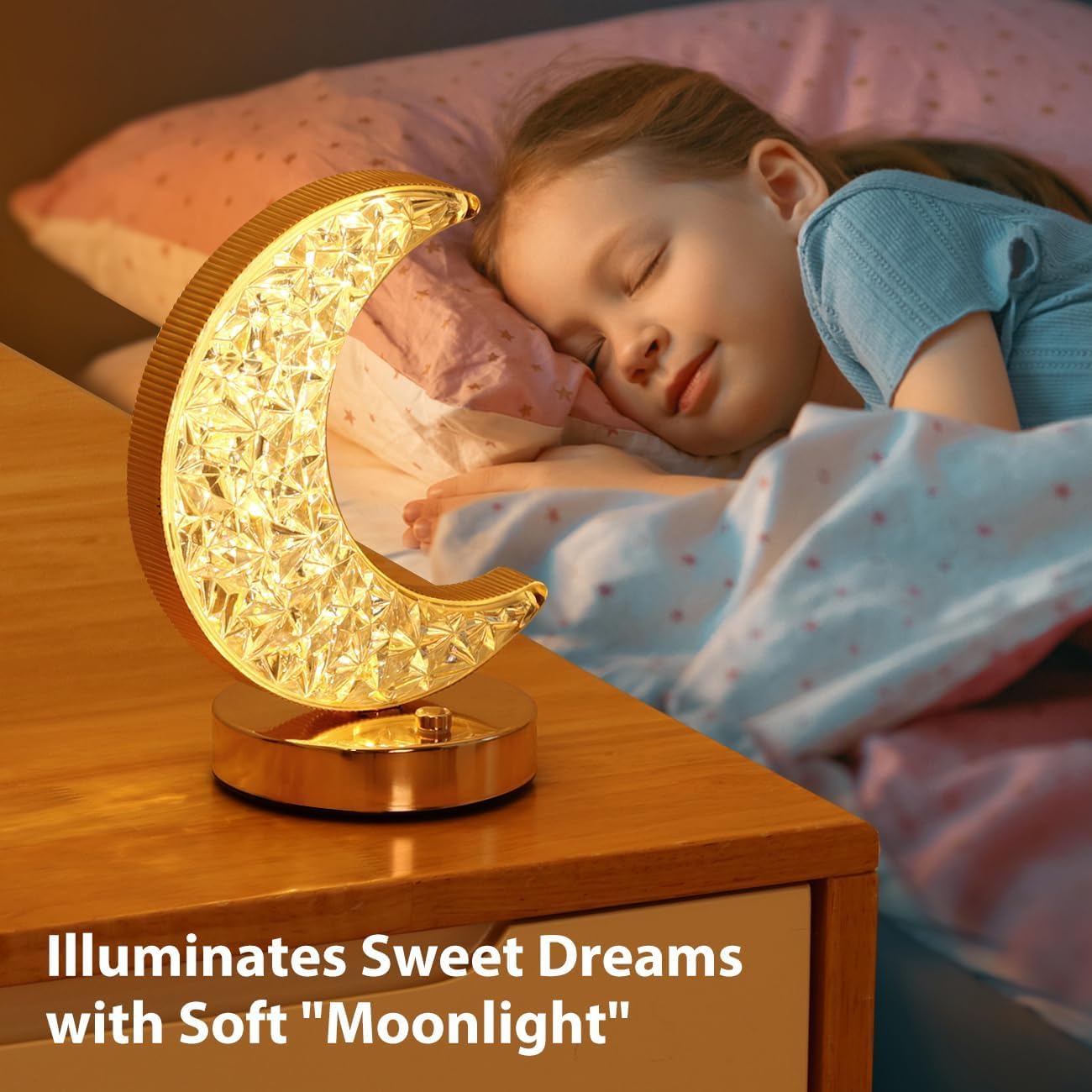 Ramadan Table Lamp, Stepless Dimmable Touch Lamp with 3 Colors