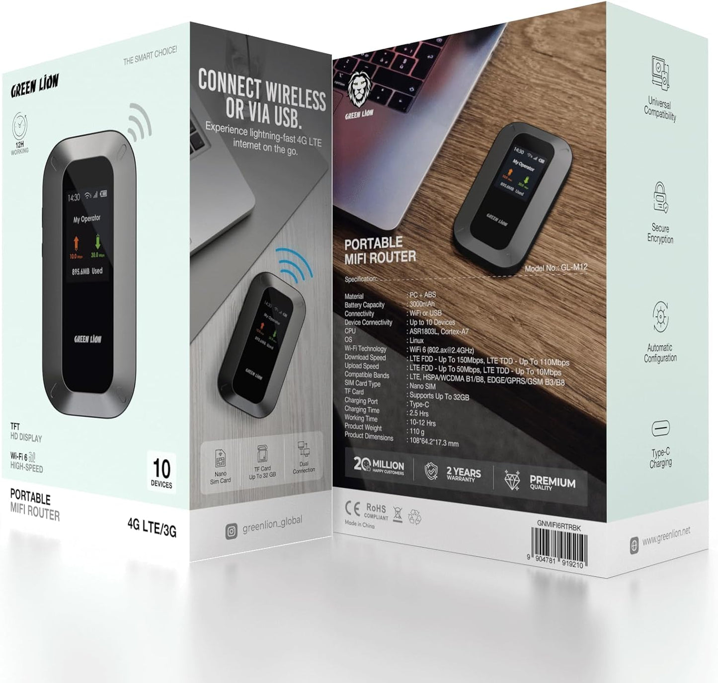 Green Lion Wireless Wifi Mini Router